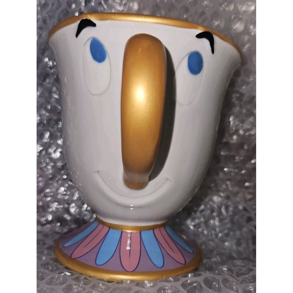 Disney Parks Ceramic Chip Tea Cup Mug From Beauty And The Beast NWT